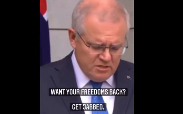  (10 secs) – Australia’s Idiot Puppets – Leading the Way in Vax Tyranny.